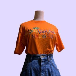 Vintage Orange Bahamas T Shirt